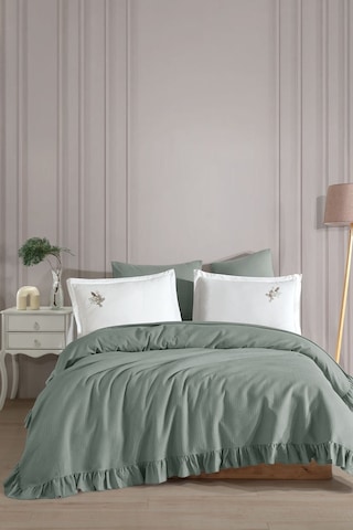 Elart Bahar Pike Takımı 6 Parça 220x230 Cm Yeşil