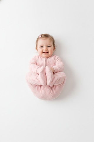 Tiffany Puffy Cloudy Tasarımlı Fermuarlı Patikli Tulum Toz Pembe