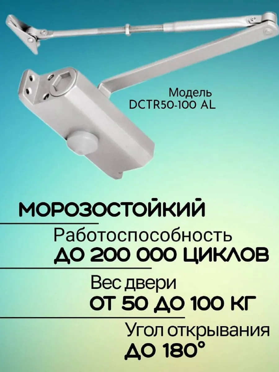 Ajax Dış Mekan Tipi Dona Dayanıklı Tdr-100 Kapı Kapanıcı, 100 Kg'a Kadar 66160774