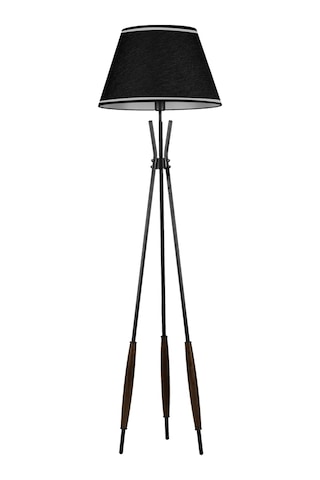 Verona Siyah Başlıklı Metal Lambader Siyah