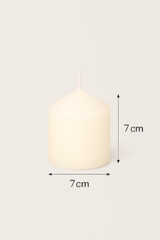Silindir Mum 7x7cm Beyaz Beyaz Silindir Mum 7x7cm Beyaz Beyaz