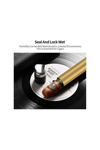 Cigarloong Metal Puro Kılıfı Delicili Sehpalı Tekli Gold 56 Ring