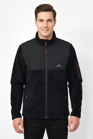 Erkek Büyük Beden Fermuarlı Cepli Polar Ceket 6545 Bgl-st04918 Siyah