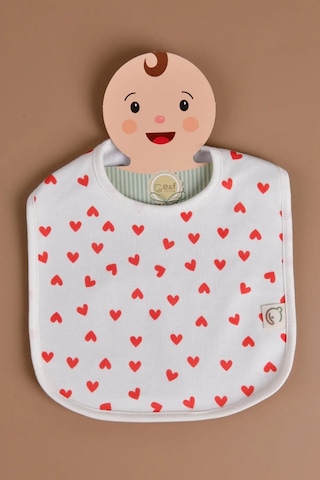 E&f Store Sıvı Geçirmez Mama Önlüğü - Kalp Çok Renkli