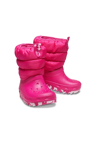 Crocs 207684 Classic Neo Puff Boot T Pembe Çocuk Bot Pembe