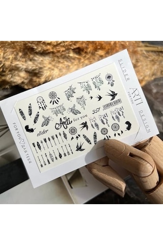 Stiker Arti 357 Beyaz
