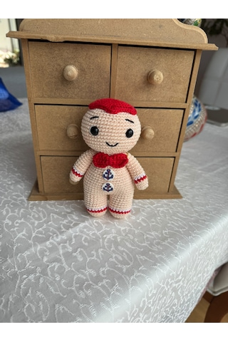 Amigurumi Kurabiye Adam Gıngerbread Man 15 Cm
