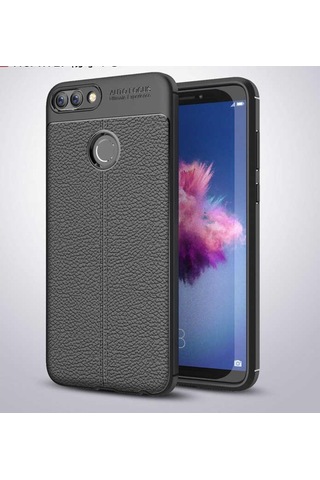 Huawei P Smart Kılıf Zore Niss Deri Desenli Silikon Kılıf (516276160)