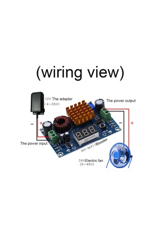 Honmex Dc-dc Güçlü Artırma Modülü 5-45v Çıkışlı Yüksek Hassasiyetli Voltaj Gösterici Ve Tuşla Değiştirme Özelliği Xh-m411