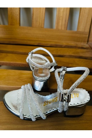 Gala Taş İşlemeli Çocuk Topuklu Ayk. Gmüş 1