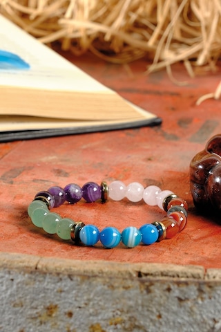 Ssilhoutte Doğaltaş Sertifikalı Yengeç Burcu Kadın Erkek Doğal Taş Bileklik 8mm Hediye Bileklik Çok Renkli