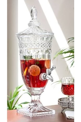 Cam Sebil, Şerbetlik, Limonatalık 3 Litre Şeffaf