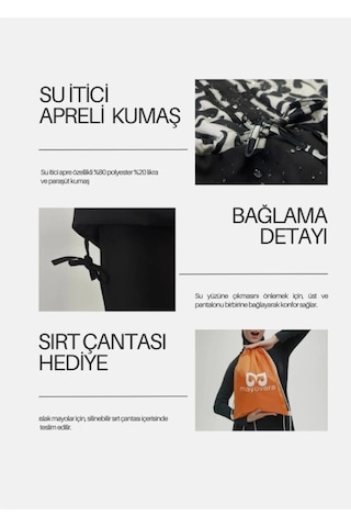 Mayovera Tarz-ı Asil Tasarım Mayo Siyah