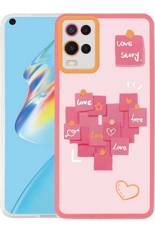 A54 4g Kılıf Tchs M-fit Desenli Kapak - Love Story No2 Love Story No2