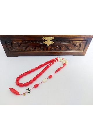 Soma Tesbih Ahmet Özdemir İmzalı Eski Bilardo Topu Katalin Malzeme 3no Tesbih