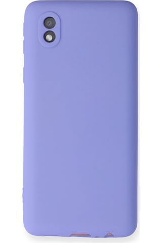 Gld-spt- Newface Samsung Uyumlu Galaxy A01 Core Kılıf First Silikon - Lila