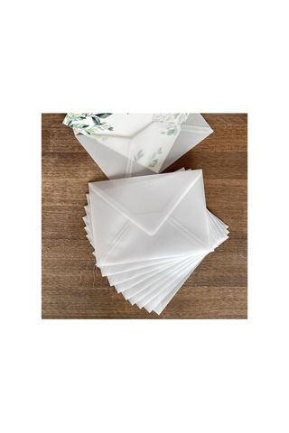 Lexroo Beyaz Transparan Zarf, 13x18 Cm 10 Adet