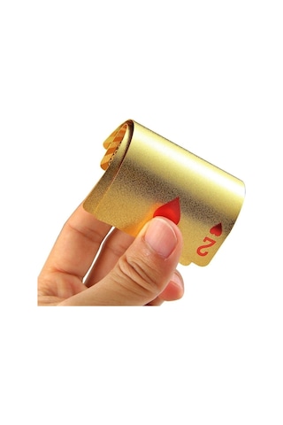 Altın Oyun Kartı Altın Iskambil Kağıdı Gold Poker Kartı Gold Oyun Kağıdı Plastik Su Geçirmez Kart