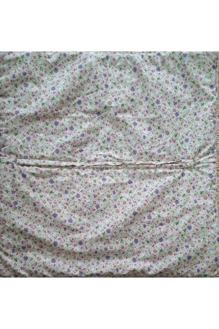 Poplin Pamuklu Kırkyama Patchwork Dekoratif Kırlent Kılıfı 45x45 Cm Açık Yeşil