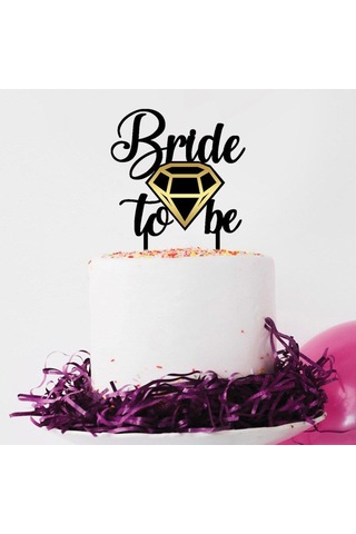 Gold Altın Sarısı Bride To Be Ayna Pleksi Bekarlığa Veda Partisi