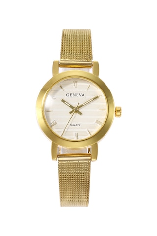 Samdoo Kadınlar İçin Minimalist Altın Renkli Kasa Ve Ağızlı Kayışlı Kol Saati, Doğru Zamanı Gösteren Kuvars Hareketli Stili, Partiler Ve Alışveriş İçin Uygun Diğer