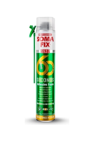 Somafix 2 Adet 750 Ml Somafix 60 Saniye Çift Kullanımlı Yapıştırma Köpüğü Köpük Tabancası Köpük Temizleyicisi Seti