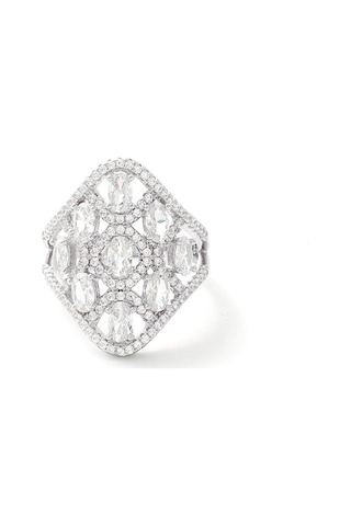 Gümüş İthal Ve Kararma Yapmaz Swarovski Taş Tasarım Yüzük
