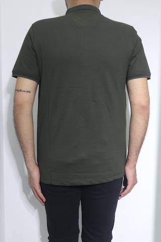 Santa Dmctekstil Erkek Düz Spor Kesim Rahat Kalıp Polo Yaka T-shirt Haki