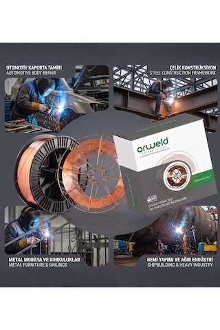 Orweld Orw Sg2 1mm Gazaltı Kaynak Teli 1 Makara 15kg