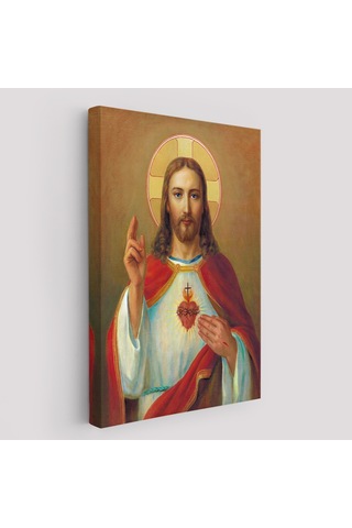 İsa'nın En Kutsal Kalbi Tablosu - The Most Sacred Heart Of Jesus-6478 50 X 70