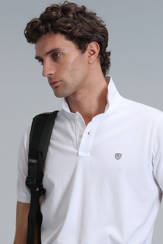 Lufian Erkek Polo Yaka T Shirt 111040164 Beyaz