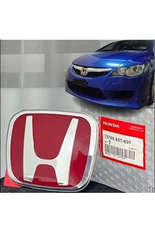 Honda Civic Fd6 2007-2011 Arası Ön Panjur Logo Arma 12,5 X 10 Cm İthal Ürün Mika Cam