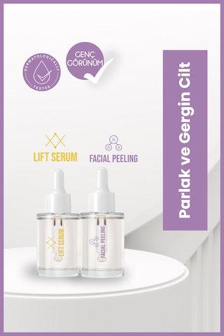 Soi Cosmetics Parlak Ve Gergin Cilt Seti - Lift Serum & Facial Peeling