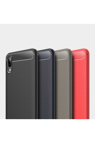 Galaxy M10 Kılıf Zore Room Silikon Kapak Lacivert