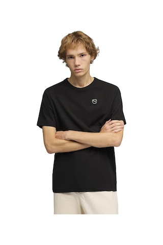 Puma Ess Elevated Erkek Siyah Günlük Stil T-shirt 69570301 Siyah