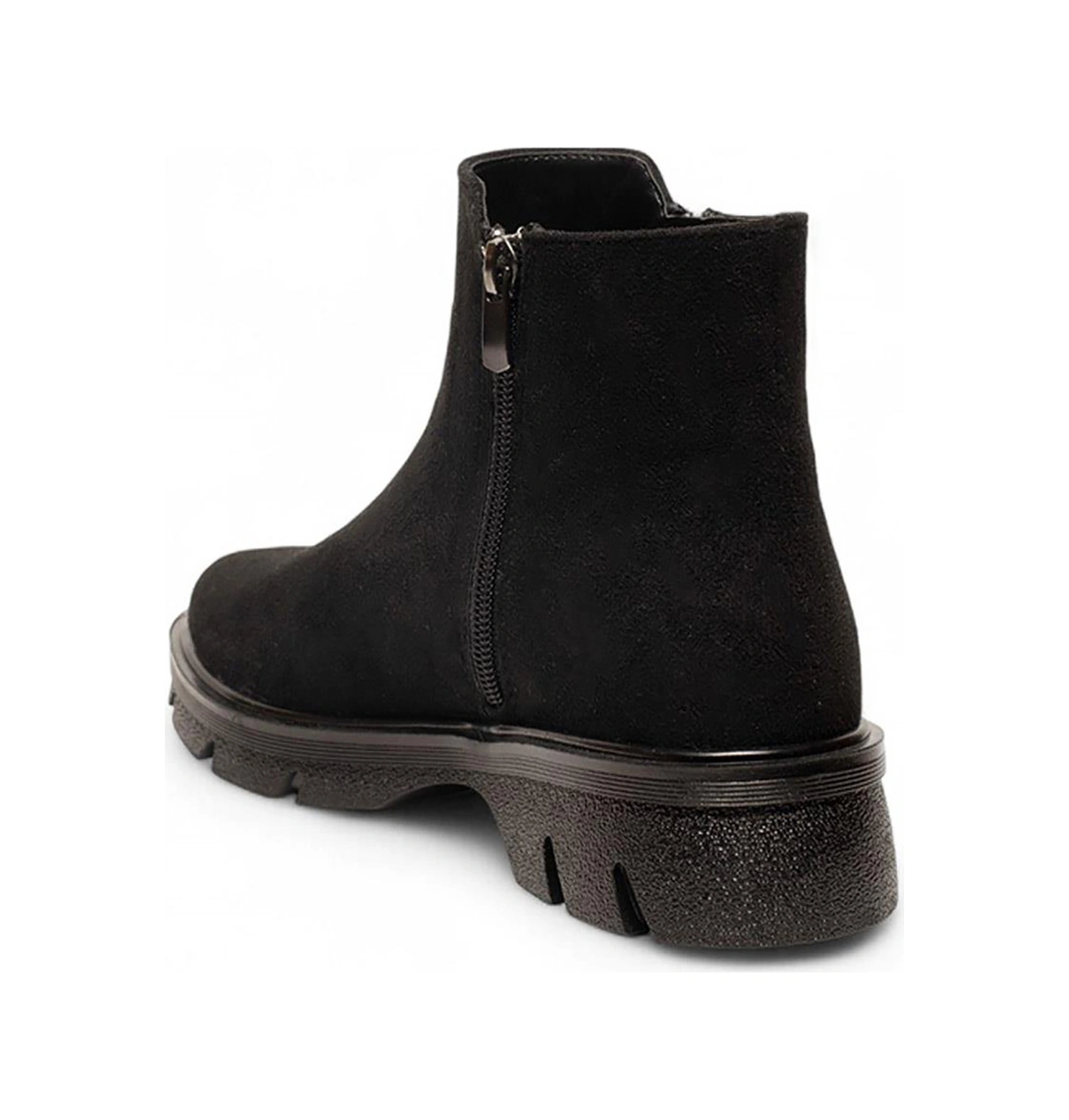 Celira Siyah Termal Astar Süet Kadın Bot & Bootie Nsb940 Siyah