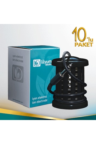 Lilyum İyon Elektrot Array Ayak Cihazı Siyah 10'lu Paket