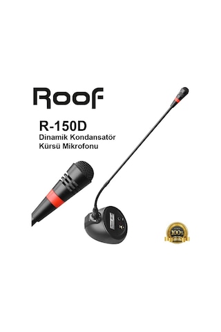 Roof R-150d Dinamik Kondansatör Kürsü Mikrofonu