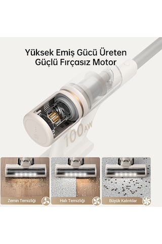Dreame U10 - Gray Şarjlı Dikey Süpürge