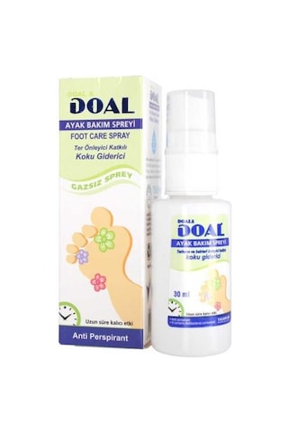 Doal Ter Önleyici Katkılı Koku Giderici Ayak Bakım Spreyi 30 ML Doal Ter Önleyici Katkılı Koku Giderici Ayak Bakım Spreyi 30 ML