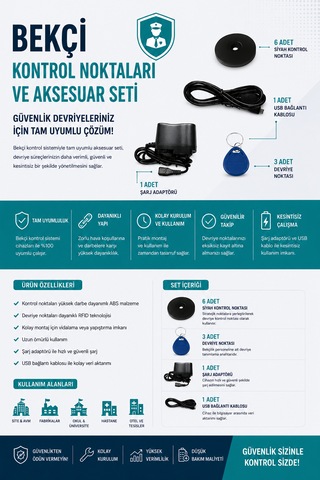 Bekçi Devriye Kontrol Sistemi Set