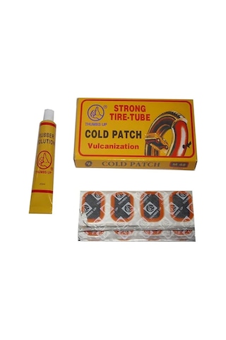 Thumbs Up Bisiklet Lastik Tamir Seti Soğuk Yama Siyah 48'li Siyah