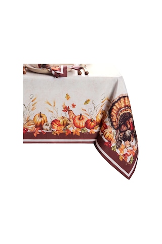 Lexroo Home Fashions Autumn Heritage Türkiye Mühendislik Masa Örtüsü, 132 Cm X 177 Cm Dikdörtgen Çok Renkli