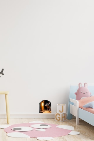 Fare Deliği ve Sevimli Fare Duvar Sticker Çocuk Odası Sınıf