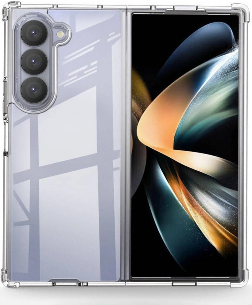 Schitec Samsung Galaxy Z Fold 6 Magsafe Özellikli Şeffaf Kılıf Apple