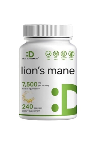 Deal Supplement Lions Mane Mushroom Supplement, 7500mg Per Se