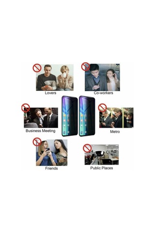 Apple  Uyumlu iPhone 12 Mini Mat Hayalet Ekran Gizli Privacy Tam Kaplayan Kırılmaz Cam Seramik Nano Ekran Koruyucu