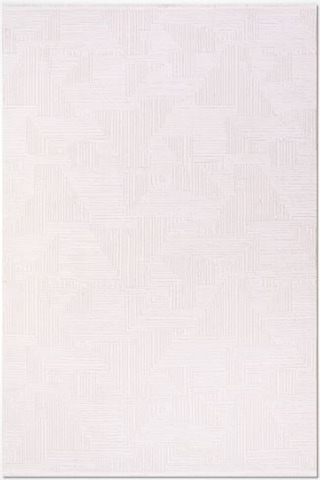 Çam Halı Crea Plus Avangart 404 Krem Modern Desenli Makine Halısı