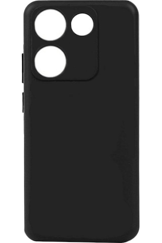 Zore Tecno Camon 20 Kılıf Msra Biye Silikon - Siyah Siyah
