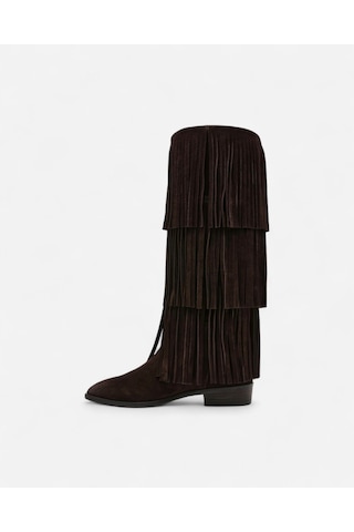 Steve Madden Spur Brown Sued Kadın Kahverengi Çizme Spur